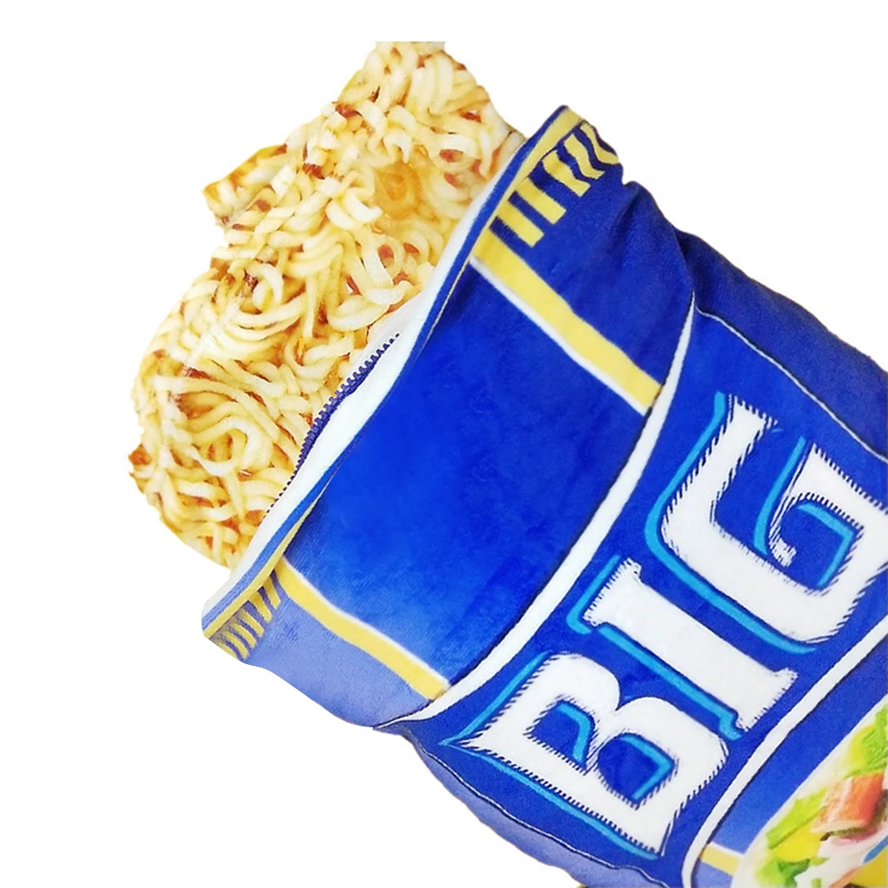 Online Celebrity Snacks Instant Noodles Pillow Tanabata Festival Advertising Hitting on Me Funny Cool PP Cotton Blanket Gift