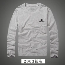  YiRuiSen Brand Embroidery Indian Character Design Solid Long Sleeve T Shirts Men Soft Cotton Autumn Clothing Fashion Top 