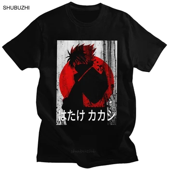 

Japan Naruto Shippuden T Shirt Men Cotton Kakashi Hatake T-shirt Short Sleeved Anime Manga Sharingan itachi uchiha Tee Tops Gift