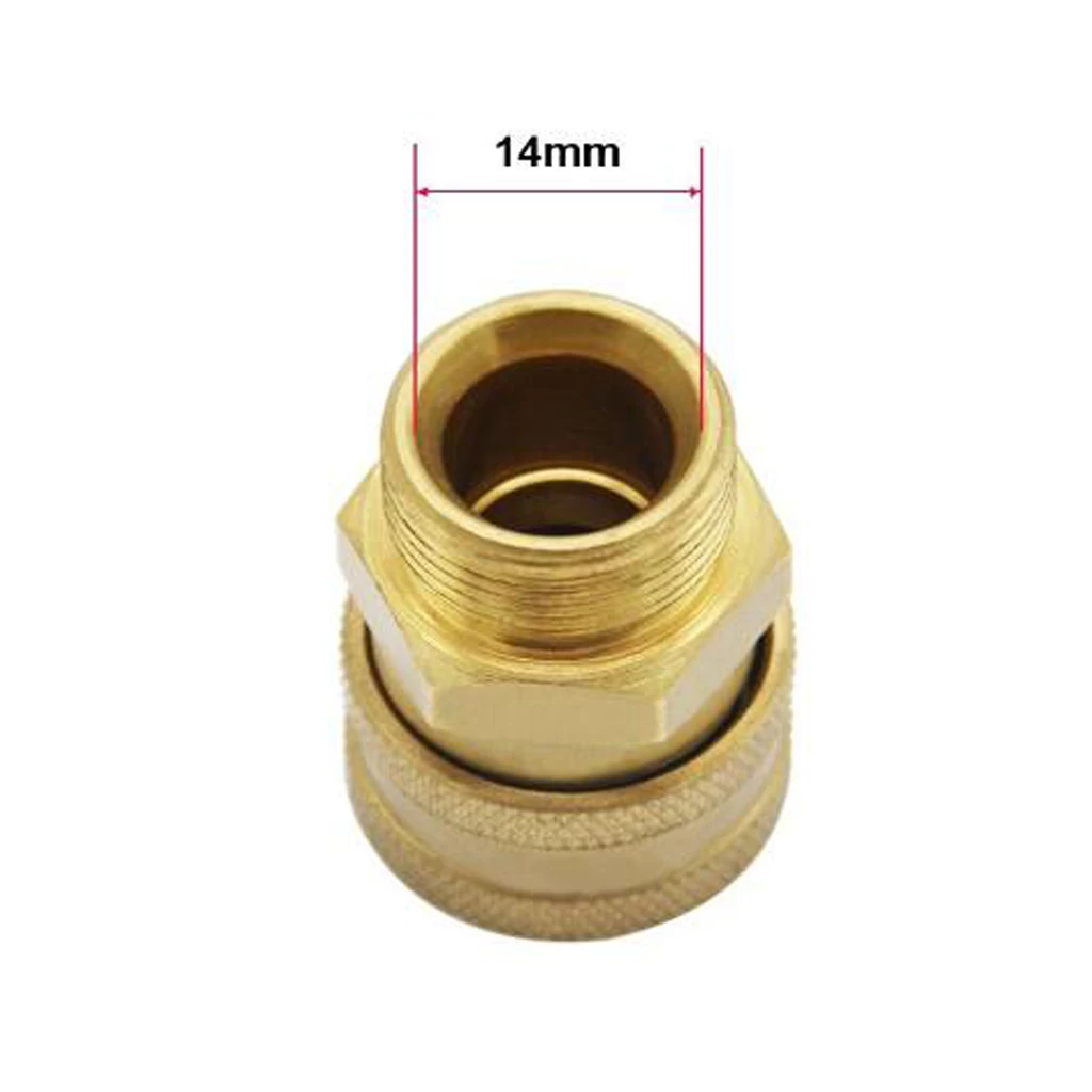 M22 Female to 1/4 Male Quick Disconnect Pressure Washer Adapter to Hose