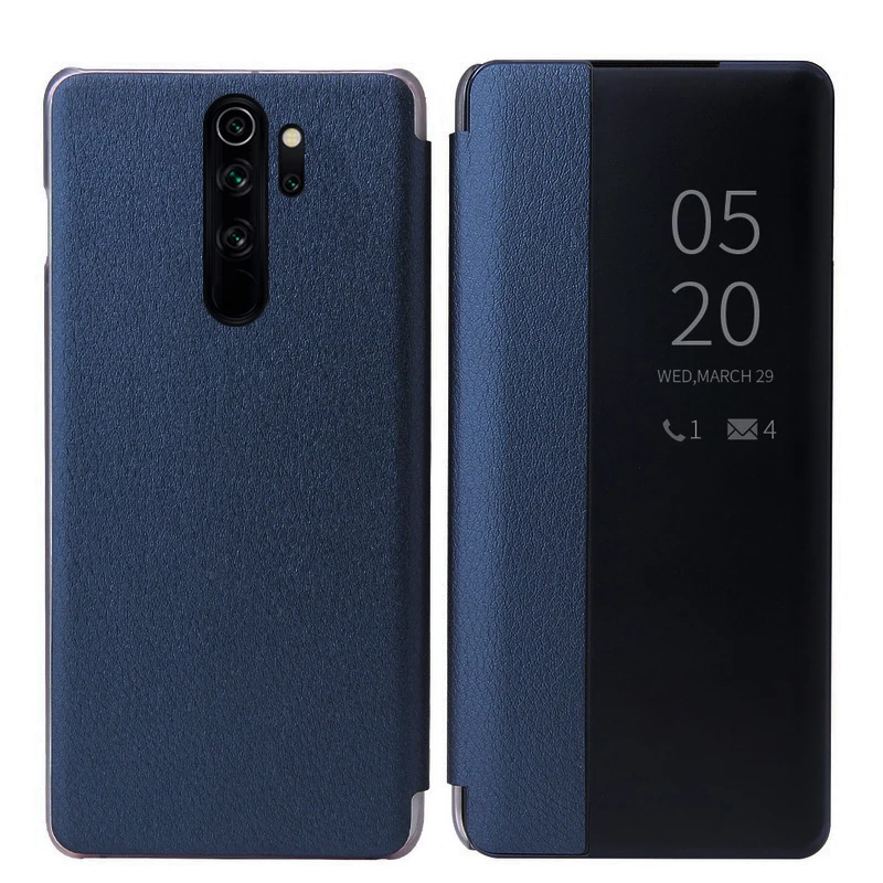 

Phone Case PU Leather+Hard PC Window View Flip Case For Xiaomi Redmi Note 8T 8 7 Pro 8A 7A Window View Cowhide Flip Case Cover