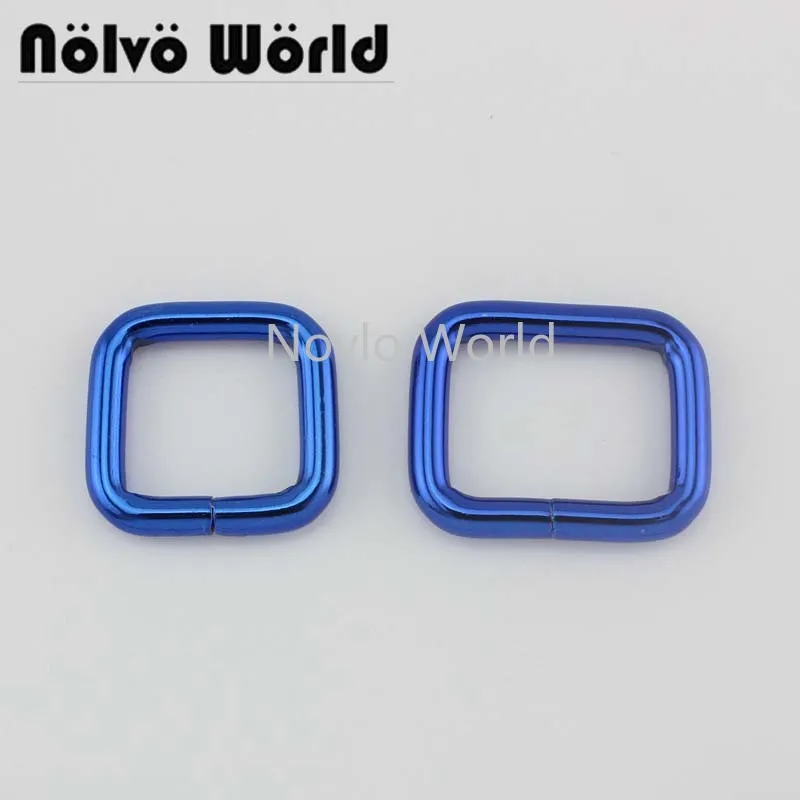 10 50 шт. 20X19mm 26X19mm синяя несварная прямоугольная пряжка 3/4 дюйма 1 дюйм квадратная