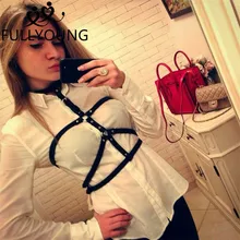 Fullyoung Горячие готические сексуальные ремни для связывания тела с шейным чокером Harajuku взрослые Подвязки Пояс для женщин искусственная кожа жгут одежда