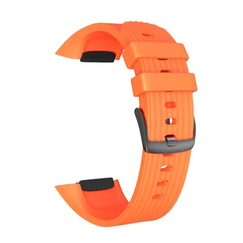 

2019 New Striped Silicone Replacement Wristband Sports Silicone Strap for Samsung Fit4 Pro Easy to Install 8 Colors