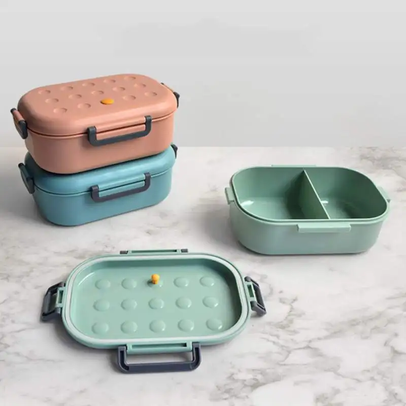 buy Portable Bento Box Leakproof Compartment Lunch Box Picnic Lunch Box Reusable Fruit Box Food Storage Container For Student