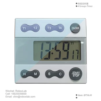 

4 Groups Timer, 4 channel Timer, Kitchen Timer, Count Down Timer