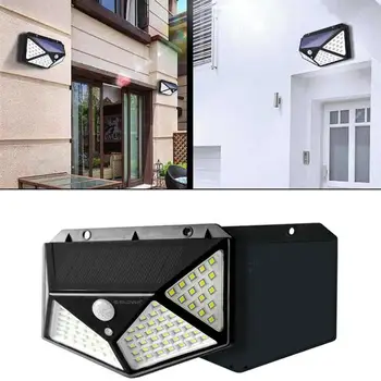 

Solar Light Outdoor 100 LED Super Bright Motion Sensor Light Wireless Waterproof Wall Lights for Door Yard Garage Deck Pathway