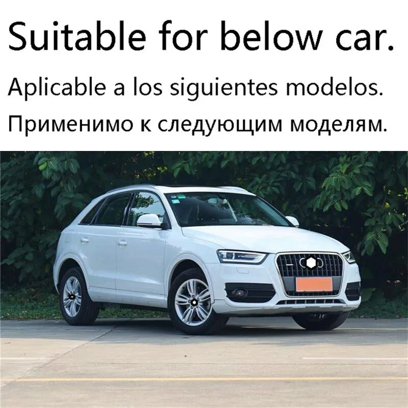 Автомобильные декоративные модифицированные хромированные аксессуары для украшения автомобиля с яркими блестками Чехлы 14 15 16 17 18 19 для Audi Q3