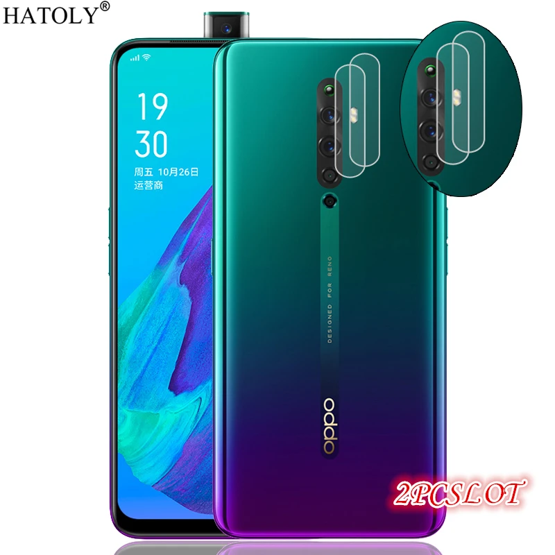 

2Pcs Glass on Reno 2Z Camera Lens Screen Protector For Oppo Reno 2Z Phone Camera Glass Protective HD Back Film For Oppo Reno 2Z