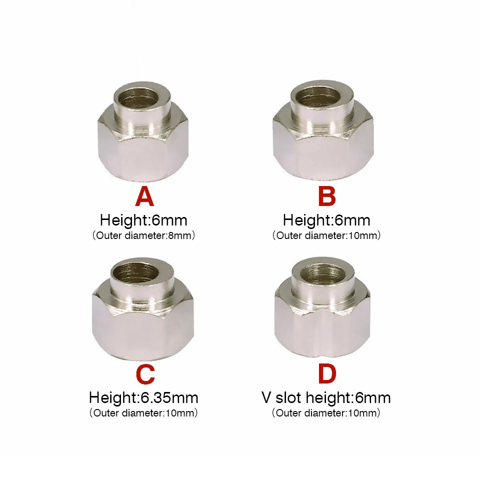 Durable Eccentric Screw Nut 5mm Eccentric Spacer Apply V-Slot Rail V-Wheels for Reprap 3D Printer OX/Shapeoko CNC DIY Nut