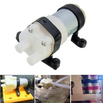

5 W/12V DC R385 Convenient Plastic Round Diaphragm Pump for Aquarium Fish Tank Water or Air Mini Aquarium Pump Accessories