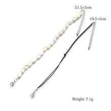 Европейский и американский стиль ретро кожаный плетеный браслет ручной работы из бисера многослойный пляжный стиль украшения для ног