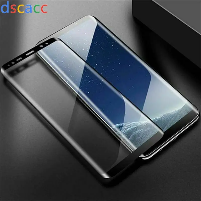 Dscacc 3D полное клеевое закаленное стекло для Samsung Galaxy S8 S9 Plus Note 8 9 A8S S10 S10E S10PLUS J7 J6 J8 2018