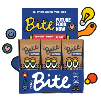 

Bars bite chocolate "mood" 20 PCs/45g (fruit/nuts)