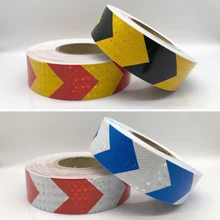 50 мм x 10 м светоотражающие ленты наклейки на авто-Стайлинг самостоятельно липкая сигнальная лента