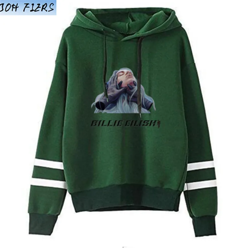 Billie Eilish, модная уличная одежда, толстовки, толстовка, повседневная, для мужчин, женщин, пуловер с капюшоном, с длинным рукавом, Спортивная, в стиле хип-хоп, толстовка, верхняя одежда