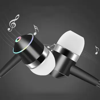 

In Ear Wired Earphone Portable Subwoofer Earphones With Mic And Line Control For Samrt Phones Samsung Huawei Xiaomi