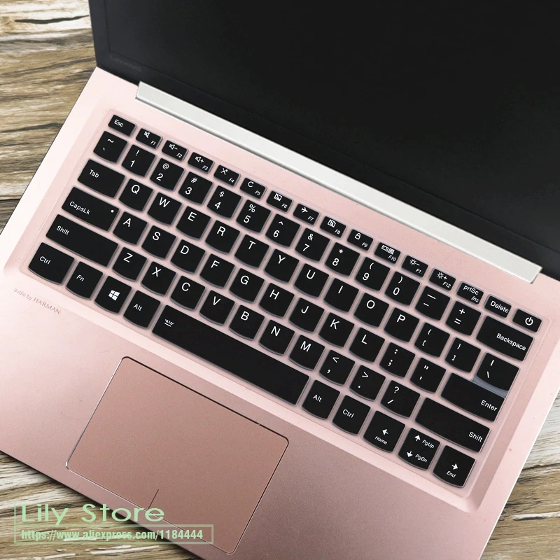 14 дюймов ноутбук Кожа протектор для lenovo Ideapad 320 14 320-14AST 320-14isk 320-14iap 320-14ikb 320-14 крышка клавиатуры - Цвет: black