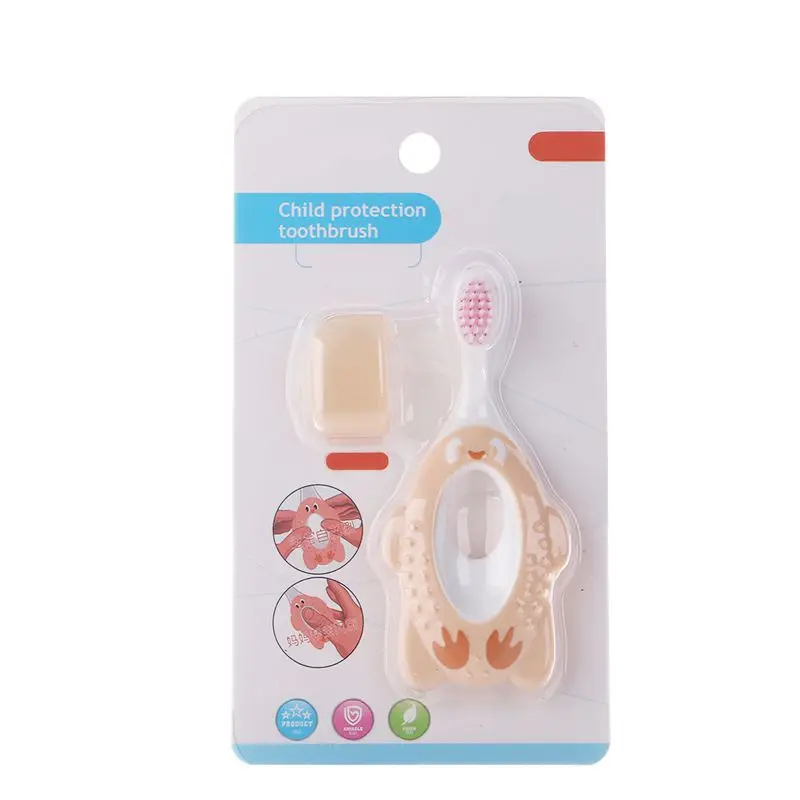 

1Pc Training Toothbrush for Kids Toddler Cartoon Child Protection Tooth Brush Toddler Baby Dental Gum Care