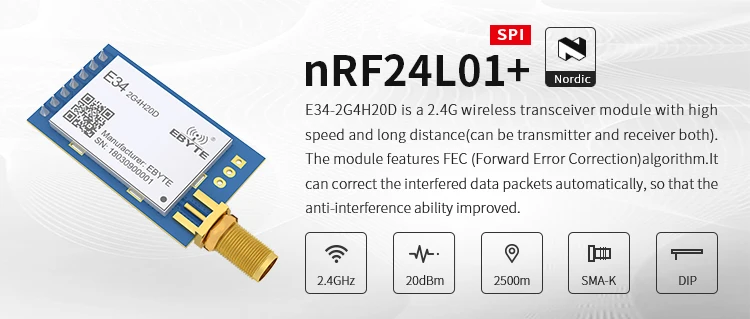 transceptor sem fio de longa distância retransmitir automático