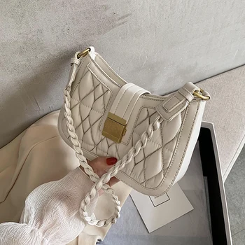 

NEW French Design Fashion Rhombus Underarm Bag Handbag & Elegant Shoulder Bag Crossbody Bag Width 22cm Height 14cm Thickness 6cm