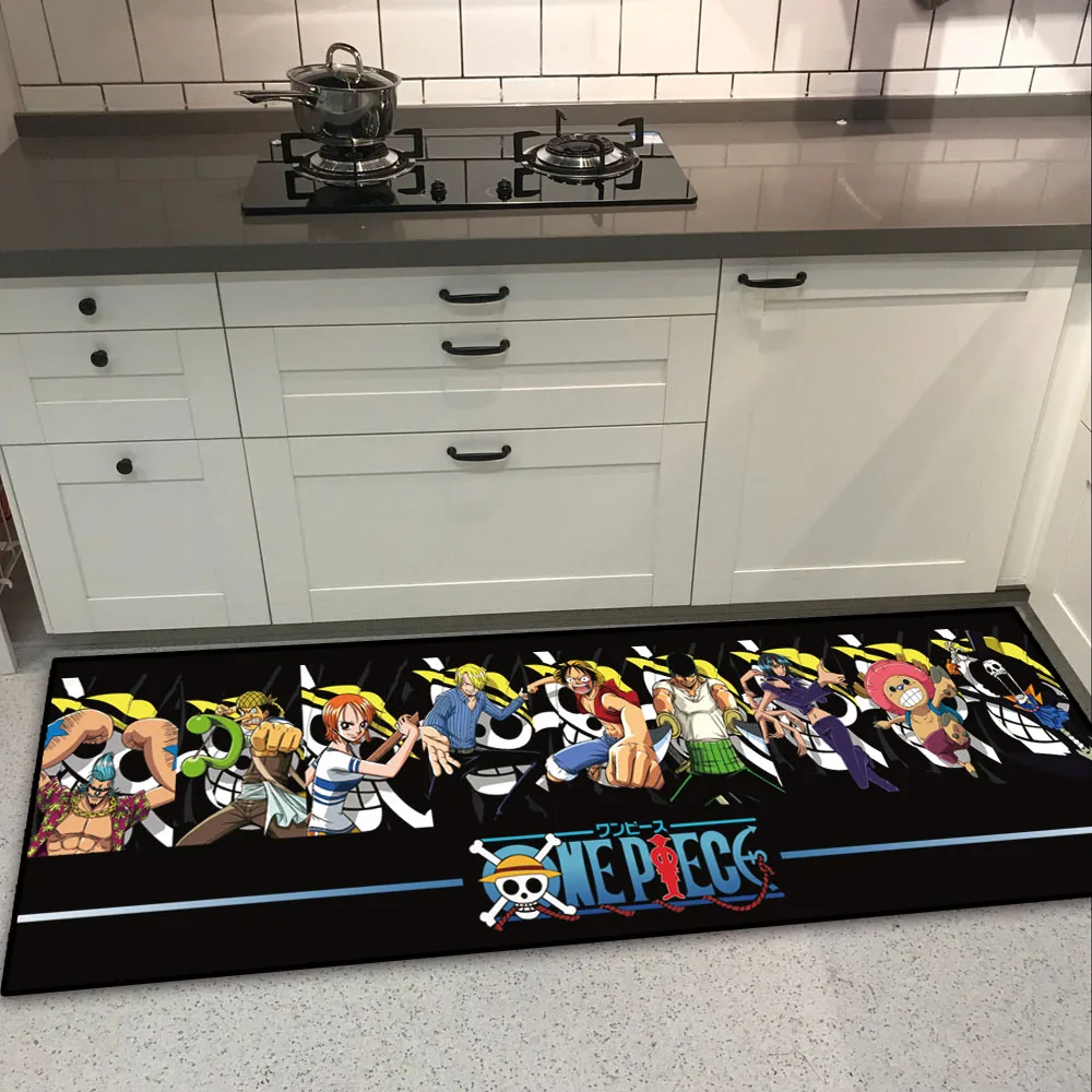 Аниме one piece Luffy длинный напольный коврик ковер для кухни домашний нескользящий коврик мультяшный