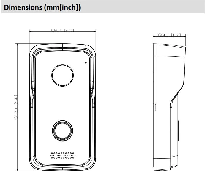 New Dahua VTO2111D-P-S2 IP Villa Door Station POE H.264 Built-in Speaker P2P IP65 Video Intercom Doorbell replace VTO2111D-WP-S1 doorbell screen intercom