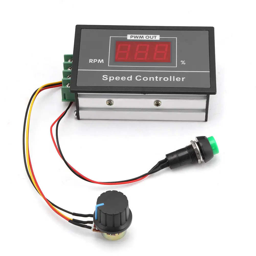 DC6V-60V 12 V/24 V/36 V/48 V 30A PWM Регулируемый контроллер двигателя старт/стоп переключатель