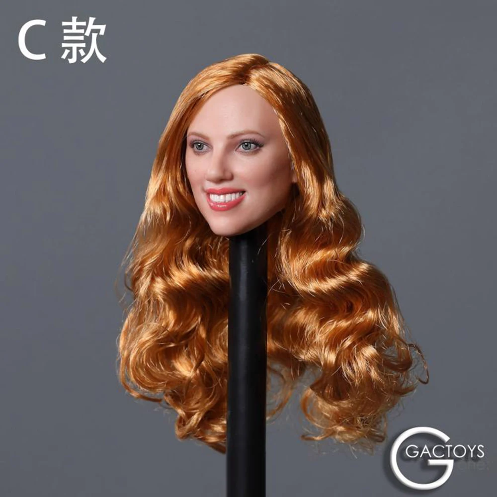 GACTOYS GC033 1/6 Европа США Красота Девушка Шарлиз Терон голова Скарлетт Юханссон улыбка девушка голова резьба для 12 дюймов тела