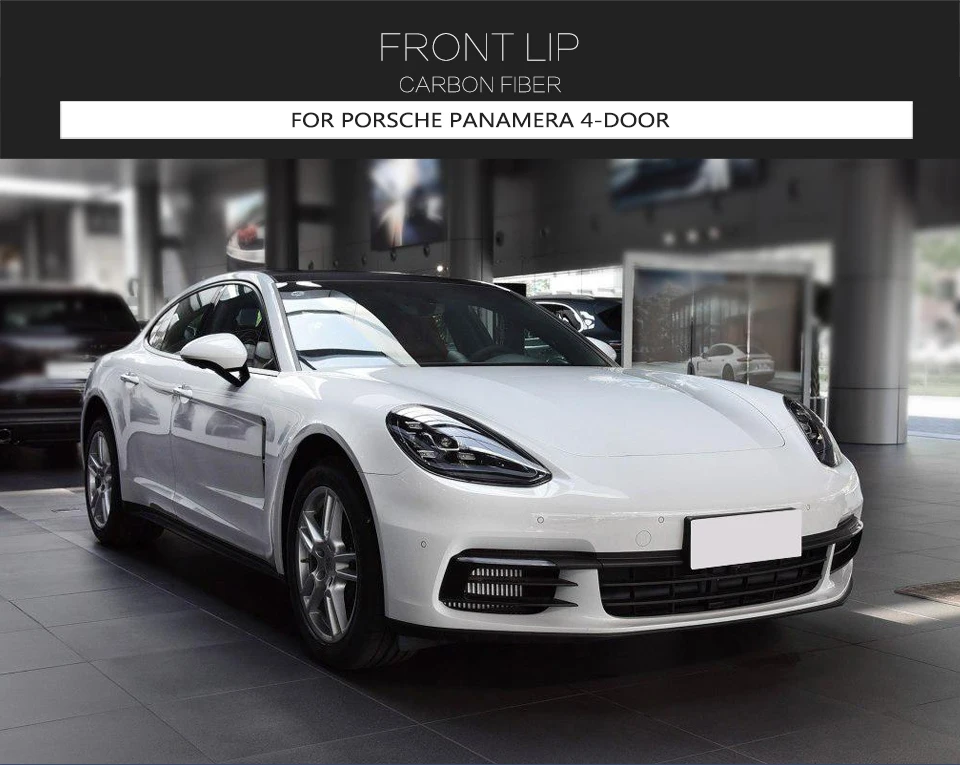 Передний бампер для губ сплиттеры для Porsche Panamera стандарт- передний бампер для губ из углеродного волокна