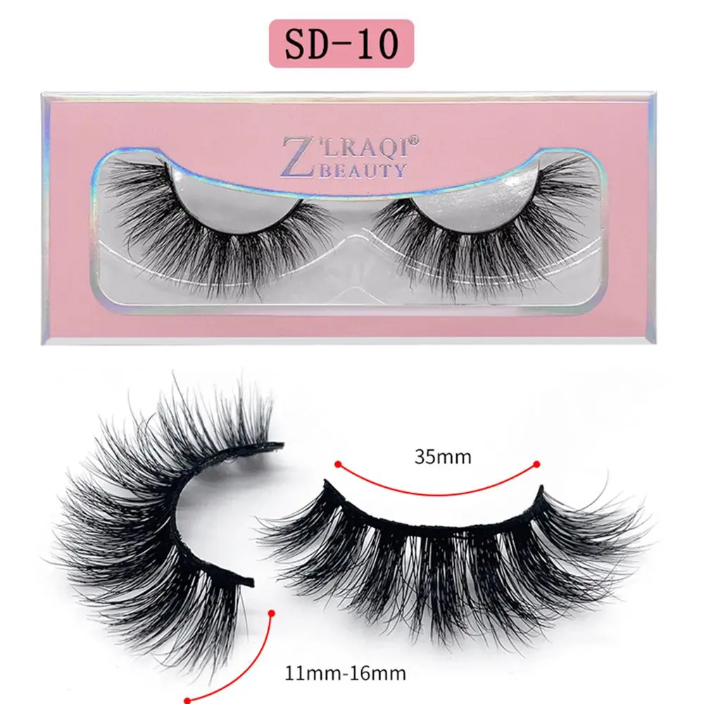 13 Mink Eyelashes Criss-Cross Natural Fake lashes Length 25mm Makeup 3D Mink Lashes Extension Eyelash Beauty - Color: 13