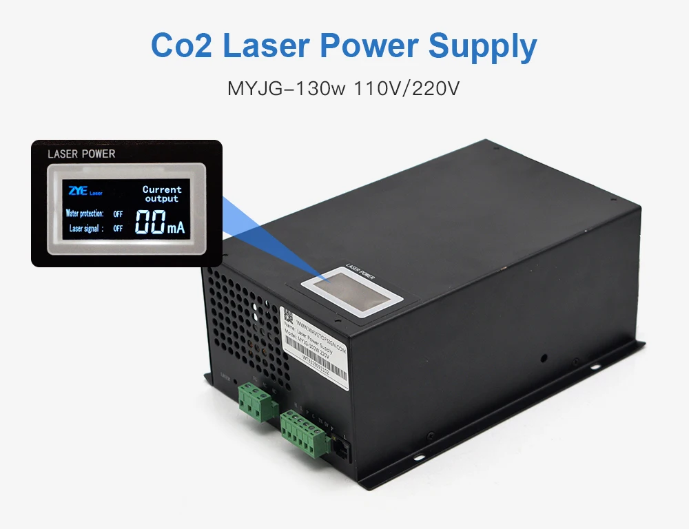 WaveTopSign MYJG-130W CO2 Лазерная мощность категория поставки для CO2 лазерной гравировки и резки