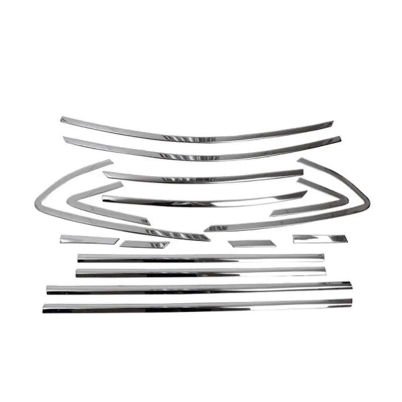 Stainless steel window cover trim molding strip for Ford Focus hatchback 2012- car accessories
