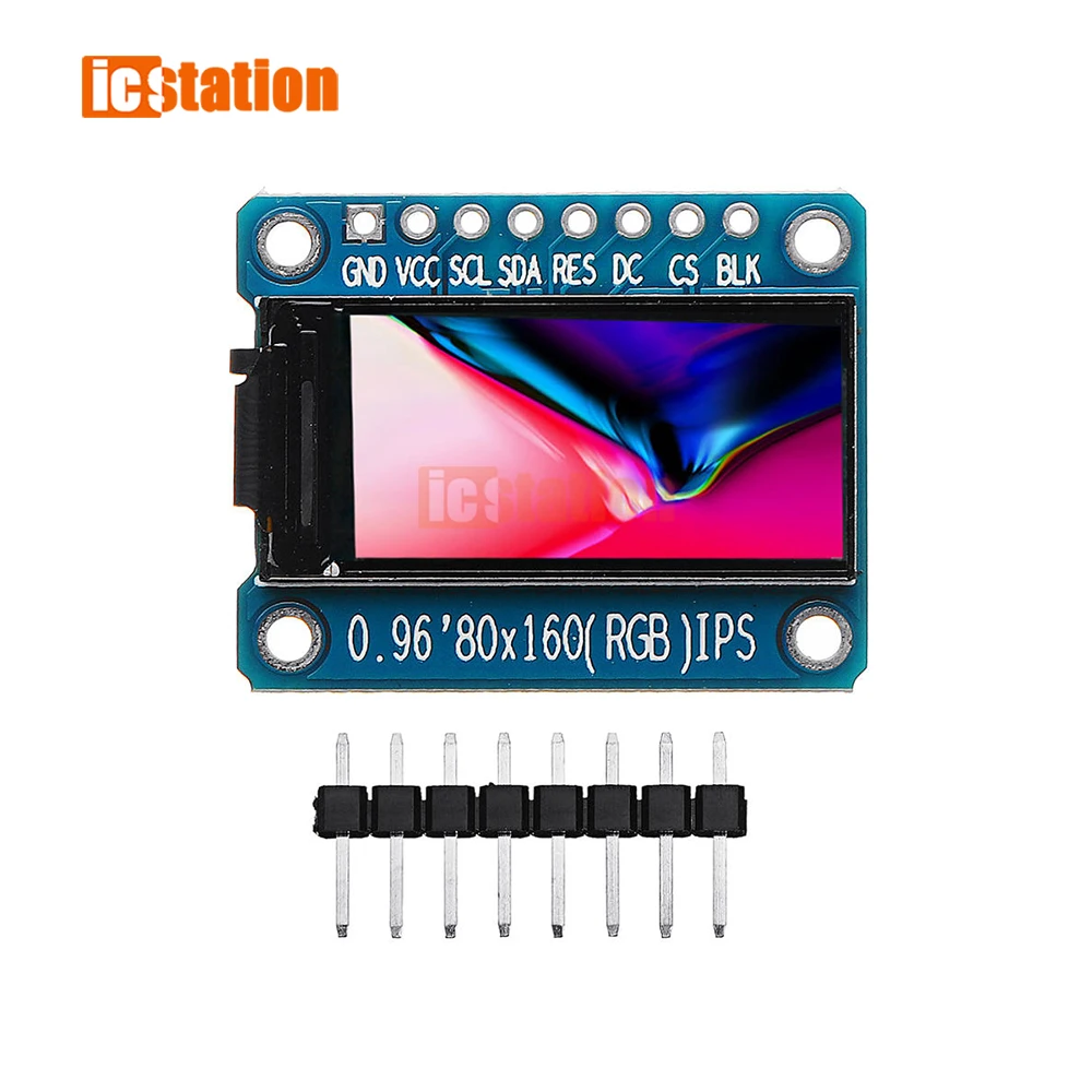 IPS 0 96 дюймов 7P SPI HD 65K полноцветный ЖК-модуль ST7735 Драйвер IC 80*160 модуль ЖК-экрана |