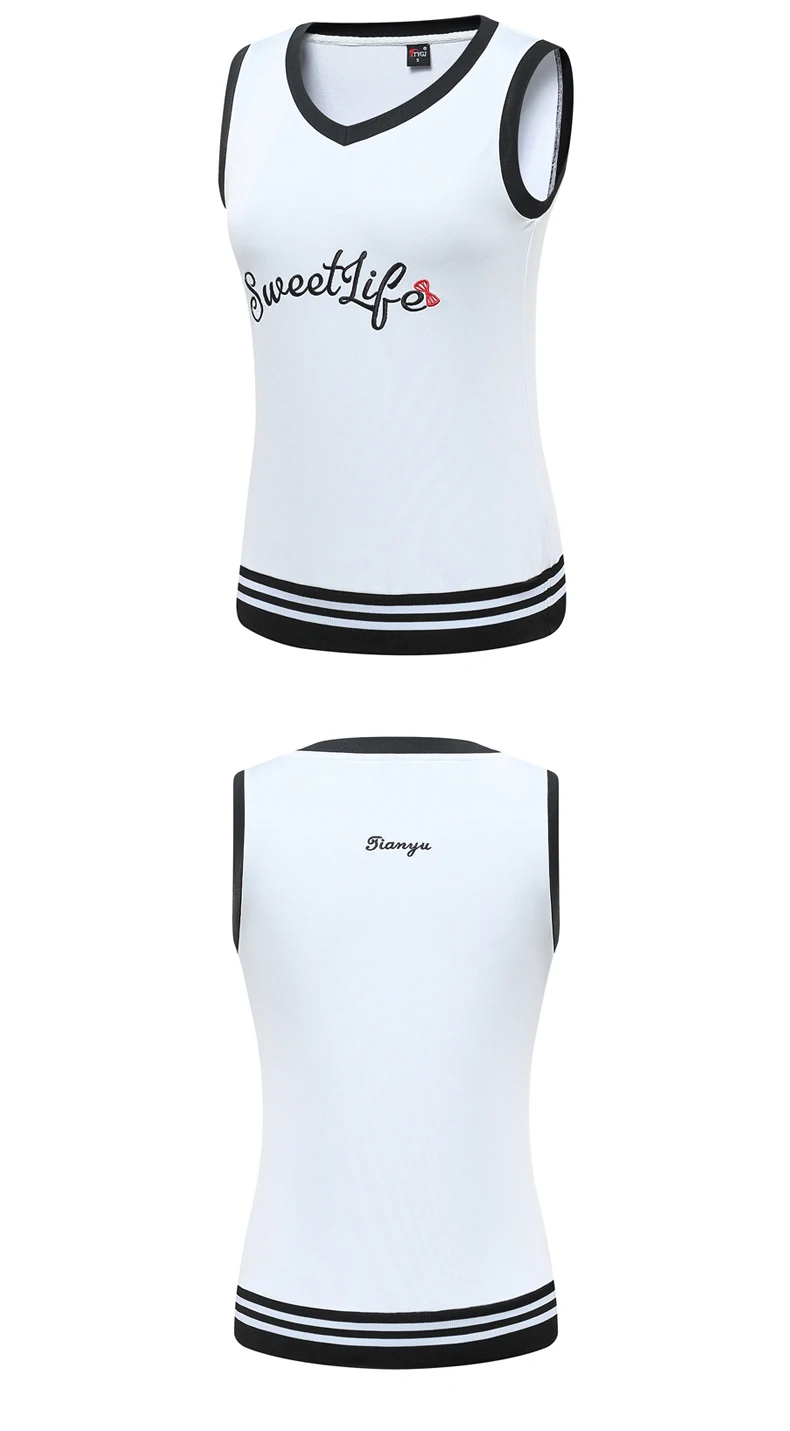 Spring Clothes Women Sleeveless Vest Autumn Clothing Windbreaker Coats Golf/Tennis Wear British Wind Lady Sports Jacket