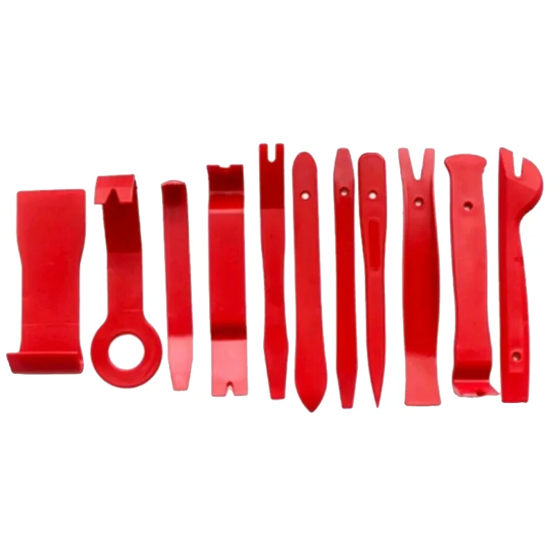 11Pcs/set Blue/Red Optional Car Interior Trim Wedge Mounting Lever Plastic Wedge Mounting Wedge Tool Plastic