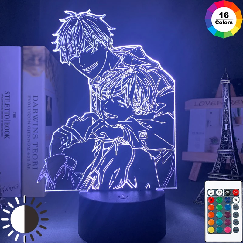 Акриловая 3d лампа BL аниме данный светильник для декора спальни красочный