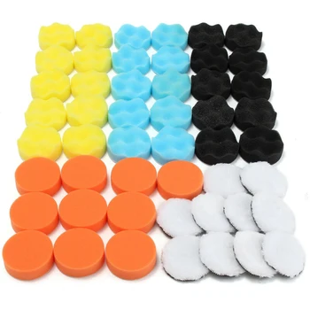 

Care Polishing Pad 50pcs Cleaning Waxing Wear resistance Supplies Detailing 3Inch