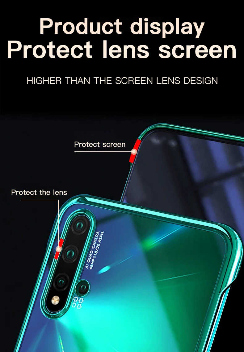 Роскошный чехол для телефона huawei P20 P30 Pro Nova 5 5i прозрачный чехол с покрытием для huawei mate 20 Pro 30 Honor 20 20i чехол с кольцом