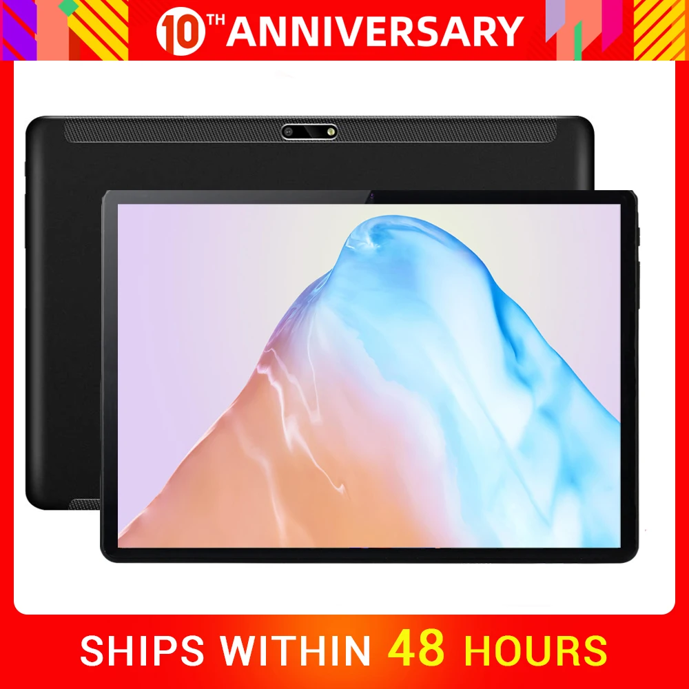 

2020 New 10 inch Tablet PC 3G Mobile Phone Call Android 9.0 Quad Core RAM 2GB ROM 32GB 2.5D Tempered Glass 10.1 Tablets pcs+Gift