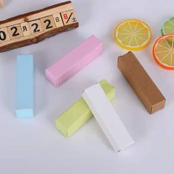 

100pcs Lip Balm Tube Packaging Carton Box Lipstick Tube DIY Packing box Colorful Kraft Paper Gift 20*20*71mm 2x2X8.5cm