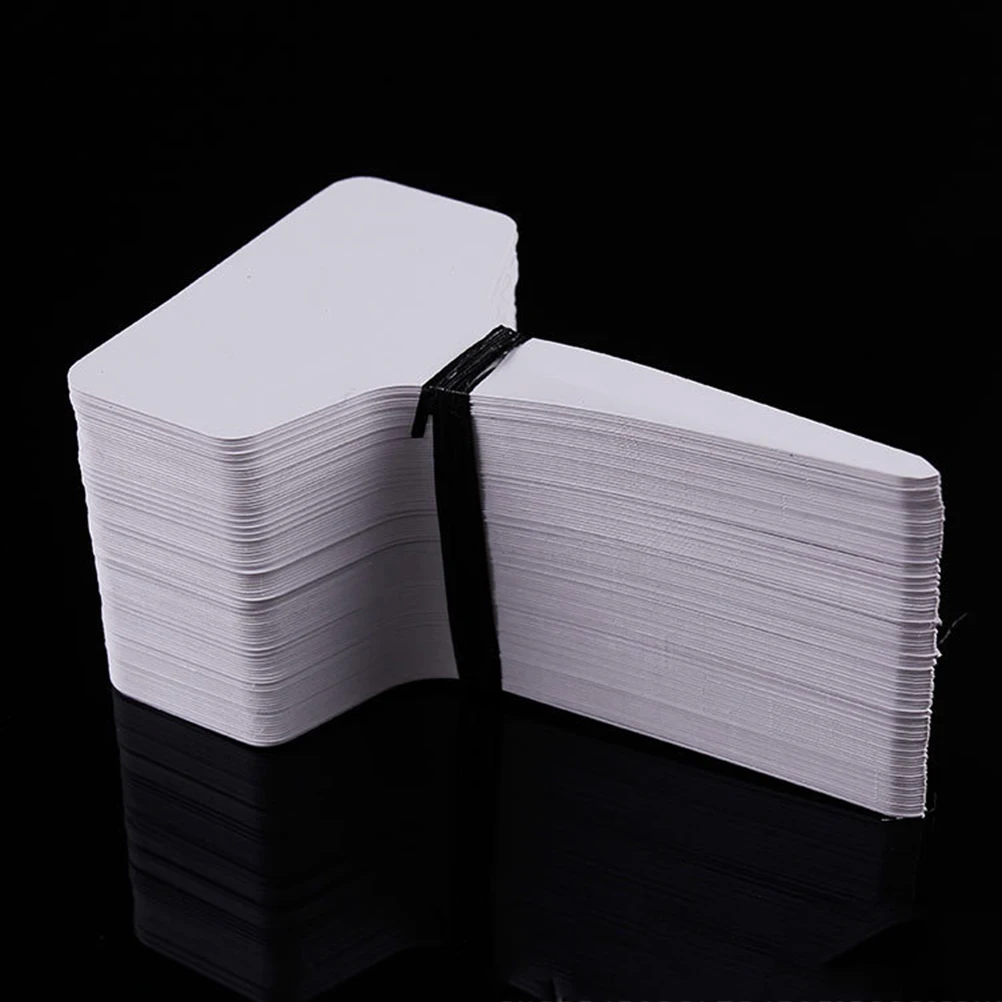 100Pcs PVC Garden Labels White Gardening Plant Sorting Sign Tag Ticket Plastic Writing Plate Board Plug 5