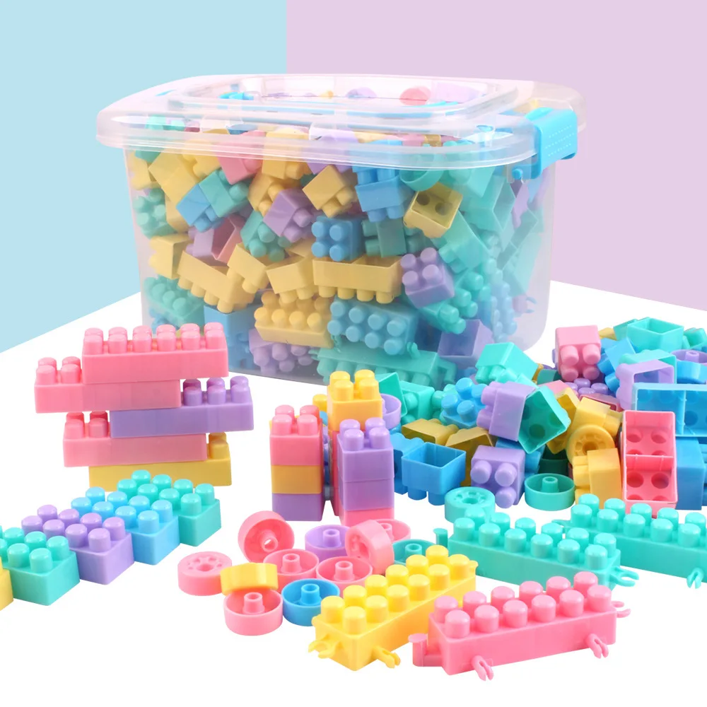 

Little Emperors Children Large Particles Macarons Building Blocks Creative ENLIGHTEN Kids Early Childhood Educational DIY Toy