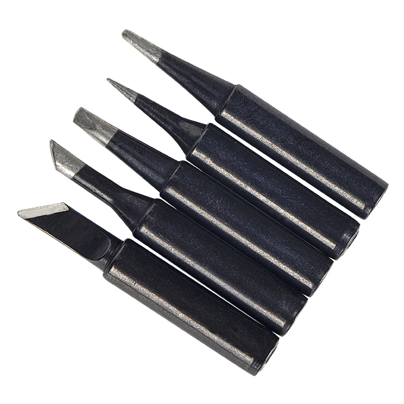 JCD 5PCS/Lot Soldering Iron Tips KE50 3C D2.4 B1.0 I0.8 900M Silver Black Copper Electric Soldering Iron Head For 908S 908 8898 pipeliner hood