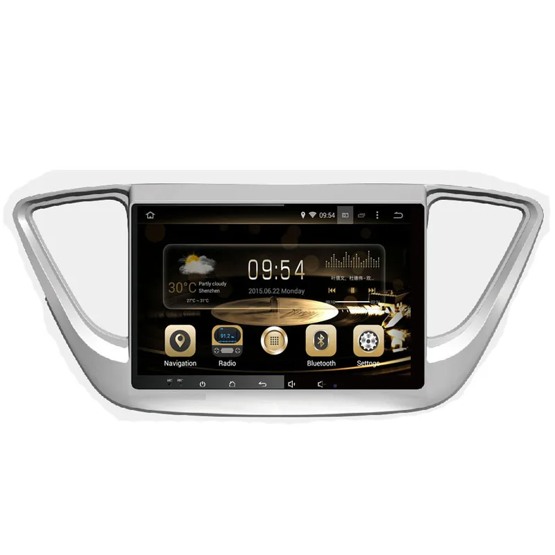 

Android 9.0 Octa Core PX6 Fit HYUNDAI Verna 2016 2017 2018 - Car DVD Player Navigation GPS Radio