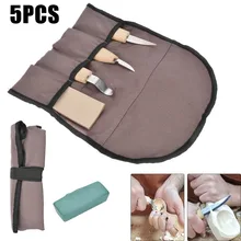 5 шт. резьба по дереву долото детальный деревообрабатывающий чип Whittling резак ручной набор инструментов дубовая деревянная ручка углеродистая сталь лезвие качество