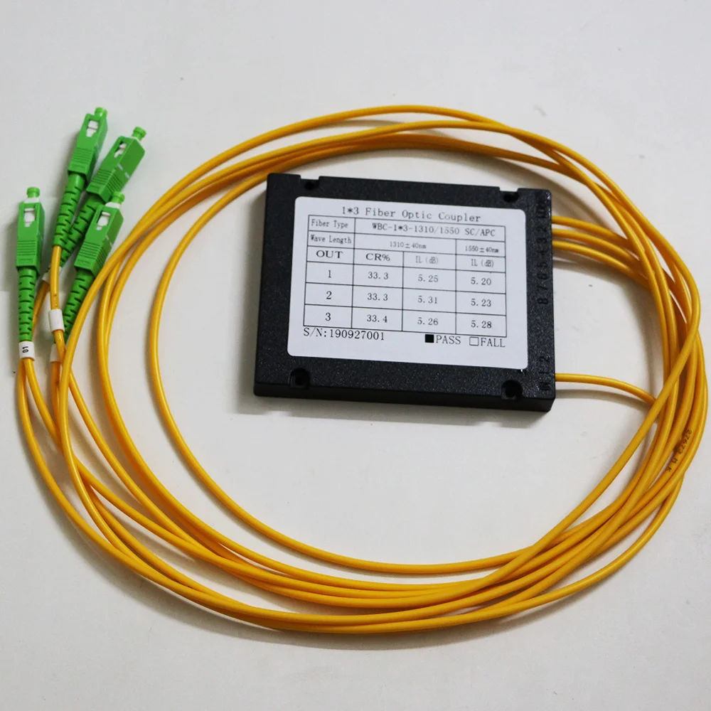 4 шт. FTTH 1 до 3 SC APC/SC UPC волоконно-оптический сплиттер SM одномодовый Cassete Тип FTTH