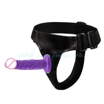 Soft Lesbian Strapon Harness Double Dildo Silicone Strap on Cock Realistic Penis Adult Sex Toys for Woman Intimate Products 4