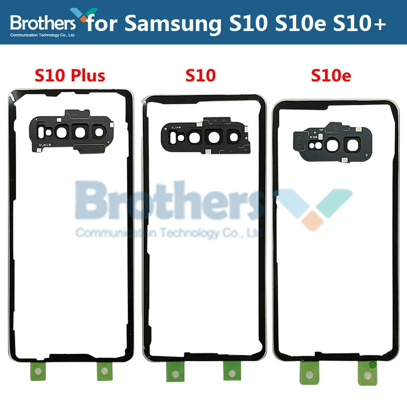 Корпус батареи для samsung Galaxy S10 S10e S10 Plus прозрачная дверь батареи с камерой стеклянная задняя крышка для G973 G970 G975