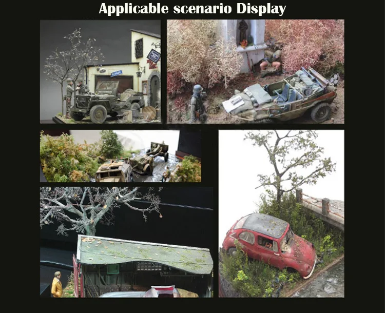 Miniature model  Chenopodium spinosum  Train sand table  War scene model  DIY transformation materials 5